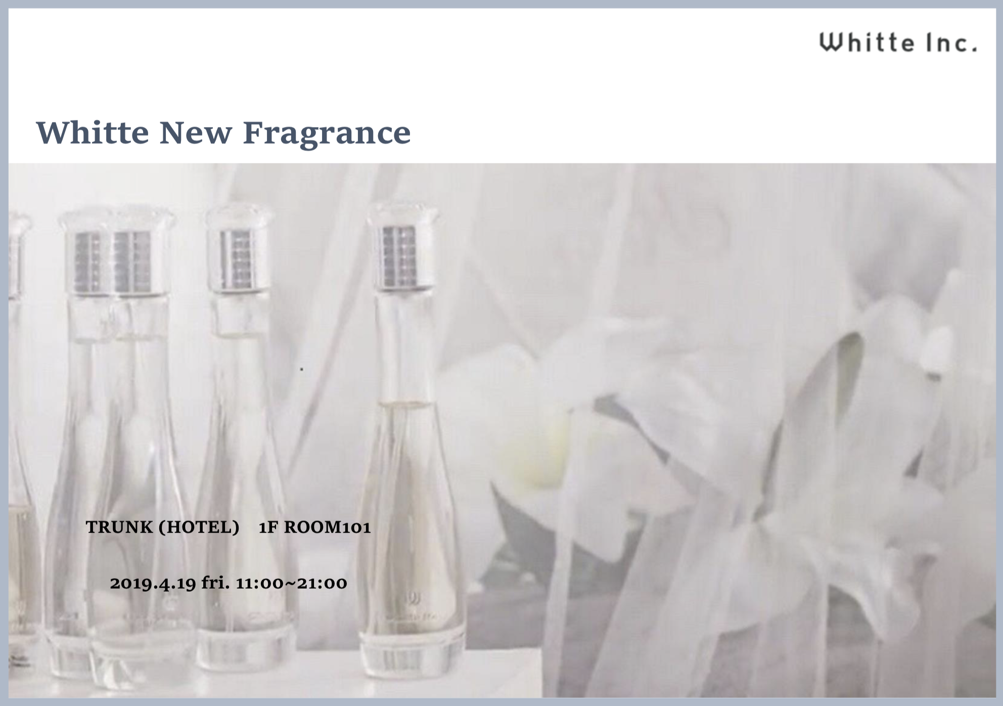 Whitte New Fragrance POP UP STORE