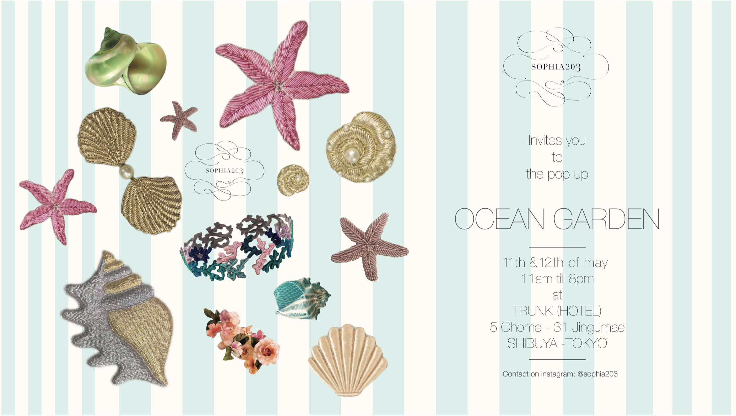 SOPHIA 203 "OCEAN GARDEN" Pop-Up Shop